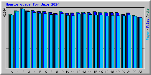 Hourly usage for July 2024