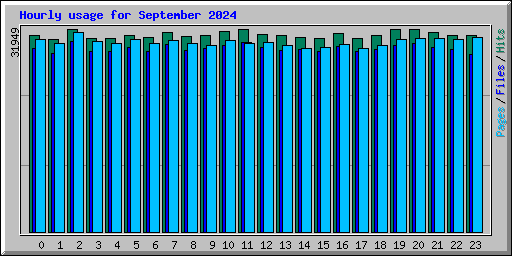 Hourly usage for September 2024