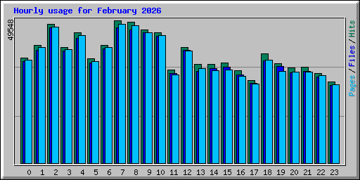 Hourly usage for February 2026