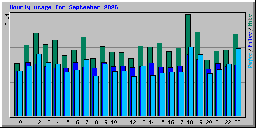 Hourly usage for September 2026